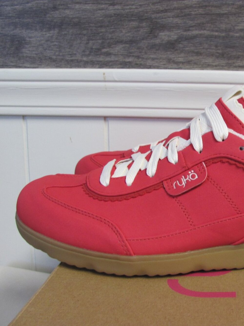 RYKA WOMENS EFFORTLESS TENNIS SHOES RED SALSA NIB - Picture 3 of 14